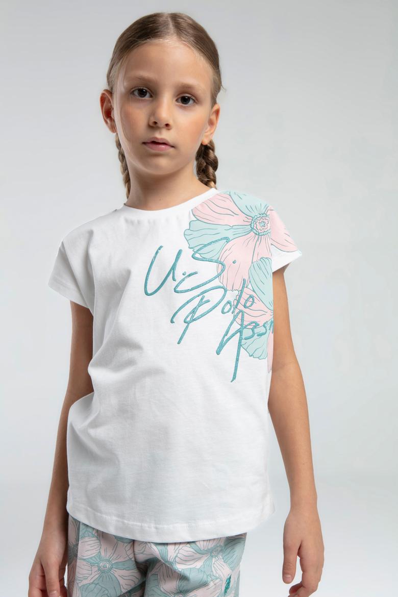 Kız Çocuk Su Yeşili Şortlu Pijama Takımı - 50312518010