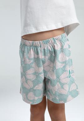 Kız Çocuk Su Yeşili Şortlu Pijama Takımı - 50312518010