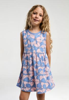 Kız Çocuk Açık Mavi Örme Elbise - 50312493006