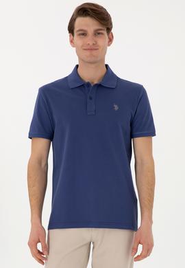 Erkek Slim Fit Polo Yaka Açık Basic Tişört - 50297984434