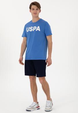 Erkek Regular Fit Bisiklet Yaka İndigo Basic Tişört - 50297988101