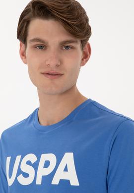 Erkek Regular Fit Bisiklet Yaka İndigo Basic Tişört - 50297988101