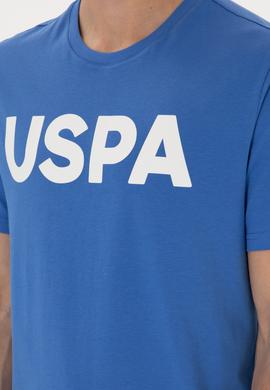 Erkek Regular Fit Bisiklet Yaka İndigo Basic Tişört - 50297988101