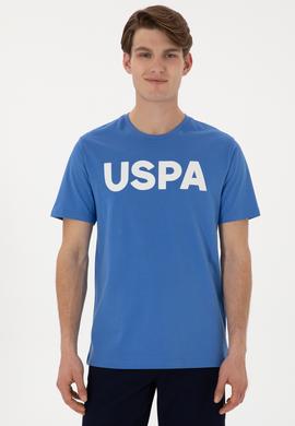 Erkek Regular Fit Bisiklet Yaka İndigo Basic Tişört - 50297988101