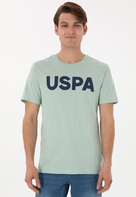 Erkek Regular Fit Bisiklet Yaka Su Yeşili Basic Tişört - 50297988139