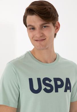 Erkek Regular Fit Bisiklet Yaka Su Yeşili Basic Tişört - 50297988139