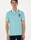 Erkek Slim Fit Polo Yaka Aqua Basic Tişört