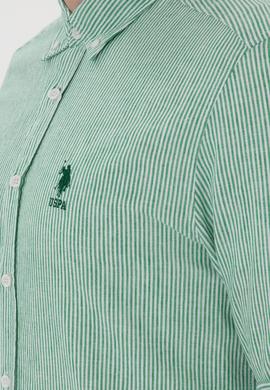 Erkek Yeşil Uzun Kollu Gömlek - 50299807024