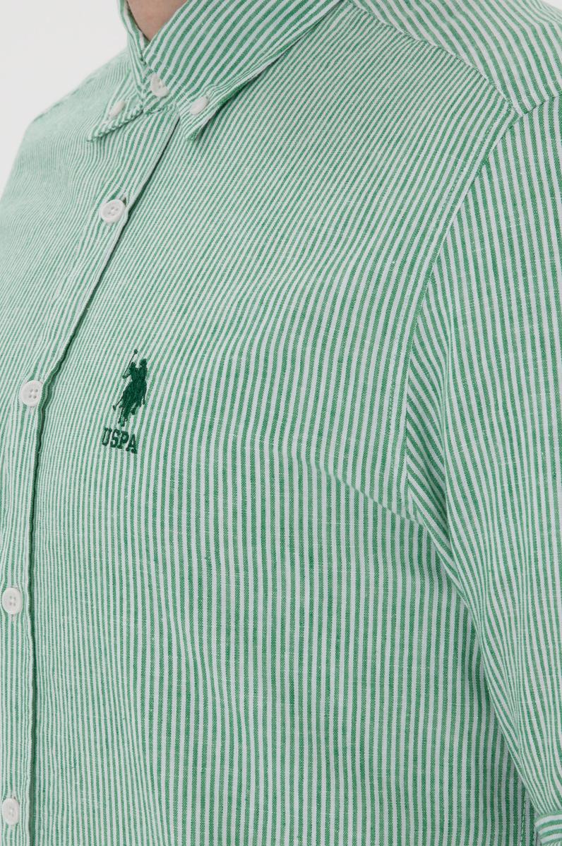Erkek Yeşil Uzun Kollu Gömlek