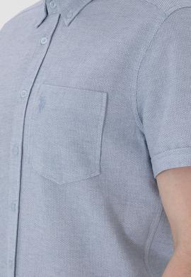 Erkek Açık Mavi Kısa Kollu Gömlek - 50300222016
