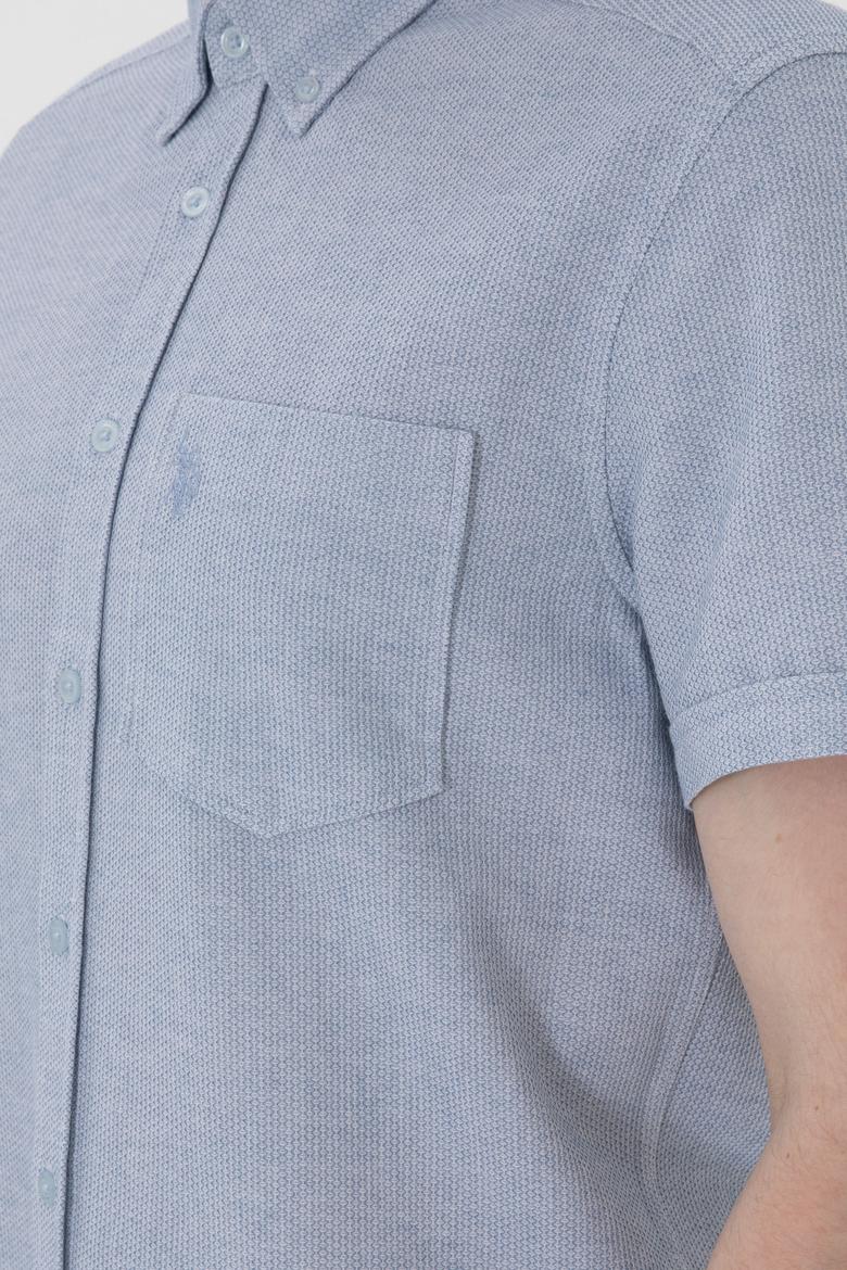 Erkek Açık Mavi Kısa Kollu Gömlek - 50300222016
