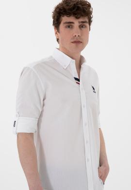 Erkek Beyaz Uzun Kollu Gömlek - 50305716009