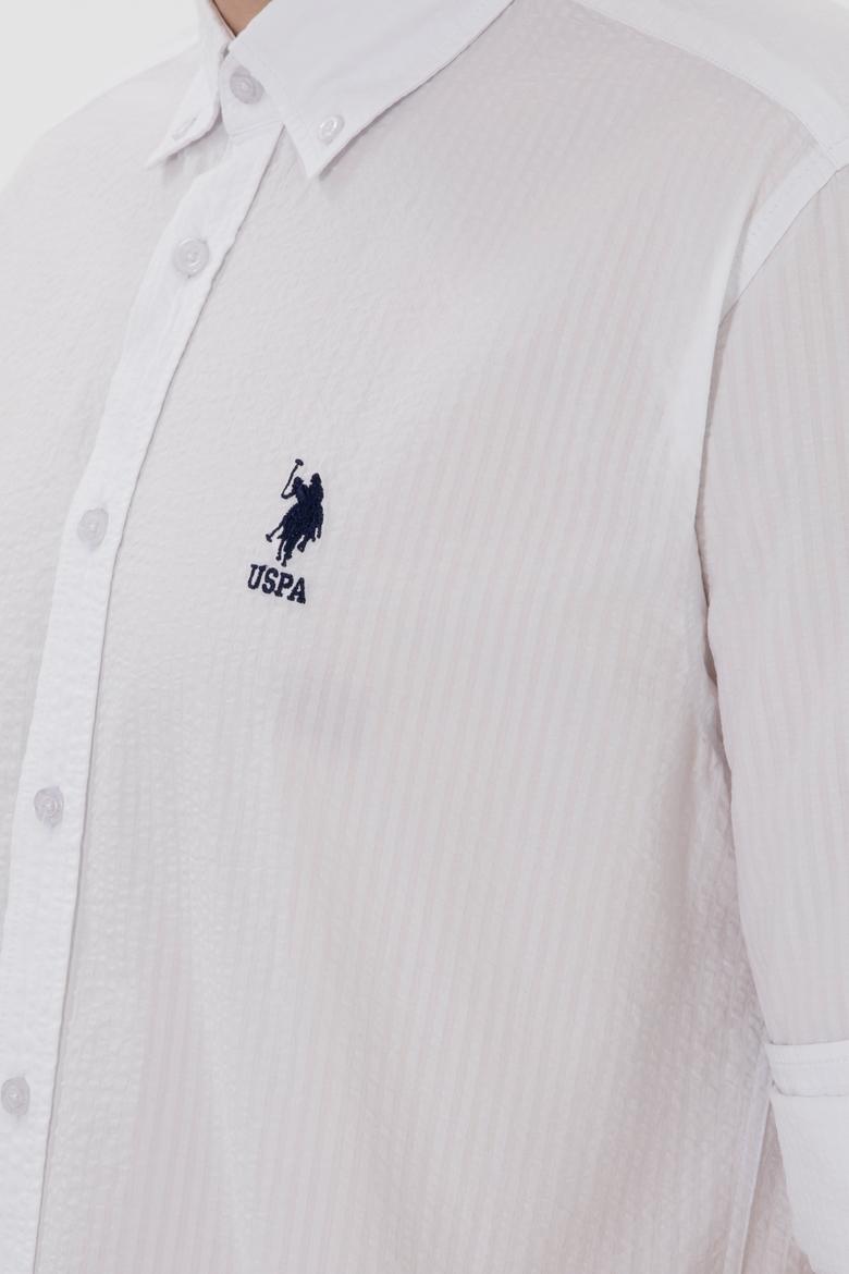 Erkek Beyaz Uzun Kollu Gömlek - 50305716009