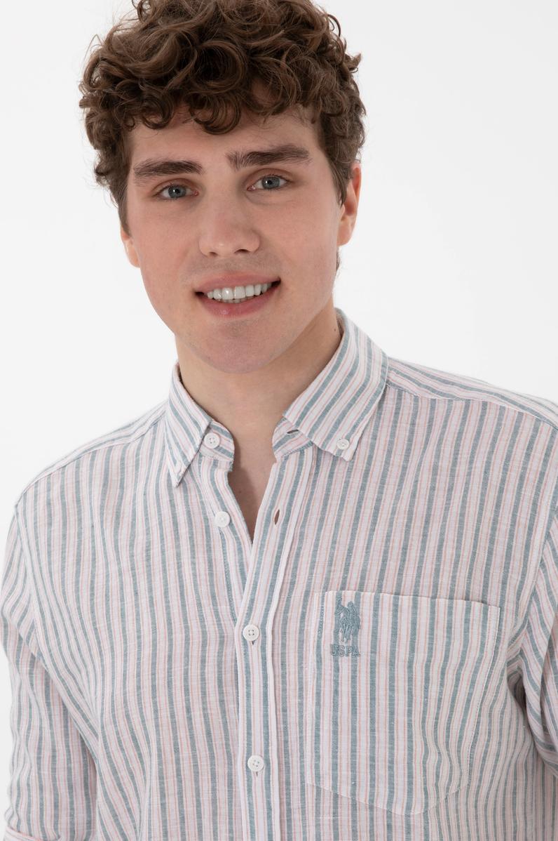 Erkek Turuncu Uzun Kollu Gömlek