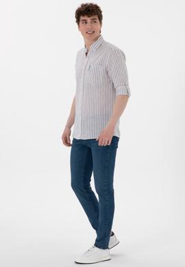 Erkek Turuncu Uzun Kollu Gömlek - 50299595016