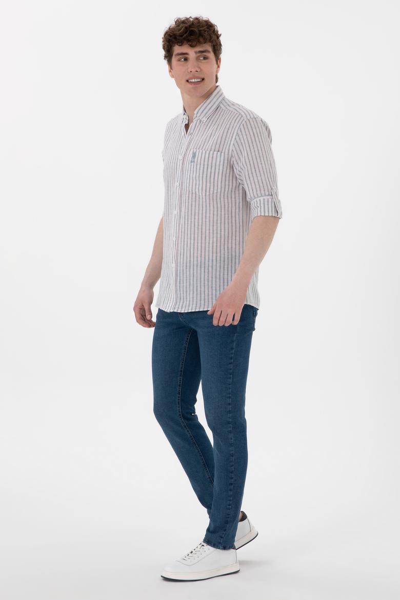 Erkek Turuncu Uzun Kollu Gömlek - 50299595016