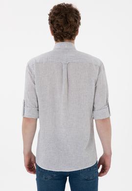 Erkek Su Yeşili Uzun Kollu Gömlek - 50299595025