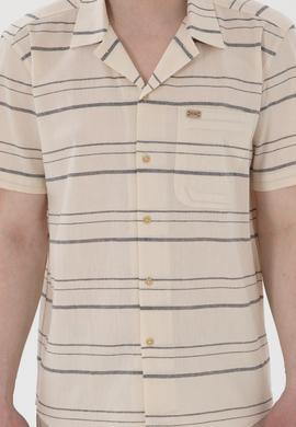 Erkek Krem Kısa Kollu Gömlek - 50299917009