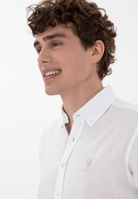 Erkek Beyaz Uzun Kollu Gömlek - 50299815013