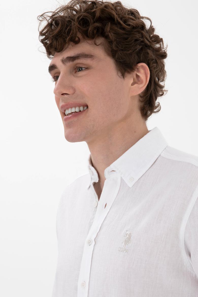 Erkek Beyaz Uzun Kollu Gömlek - 50299815013