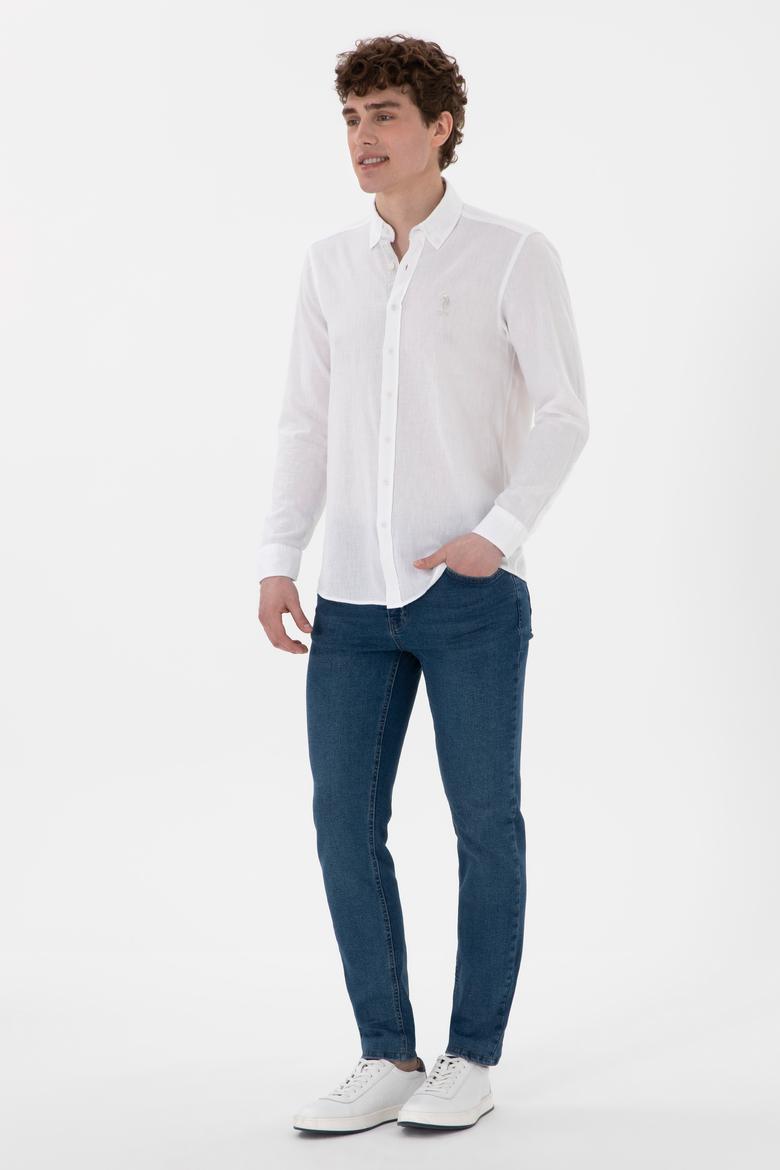 Erkek Beyaz Uzun Kollu Gömlek - 50299815013