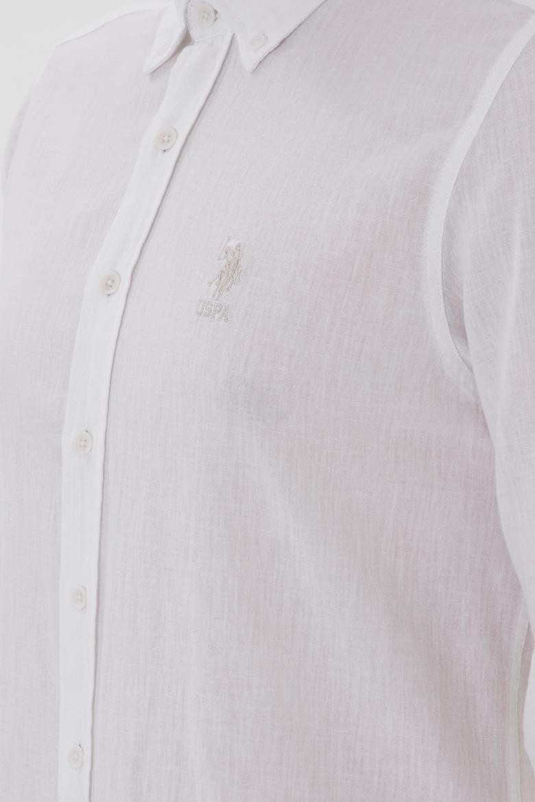 Erkek Beyaz Uzun Kollu Gömlek - 50299815013