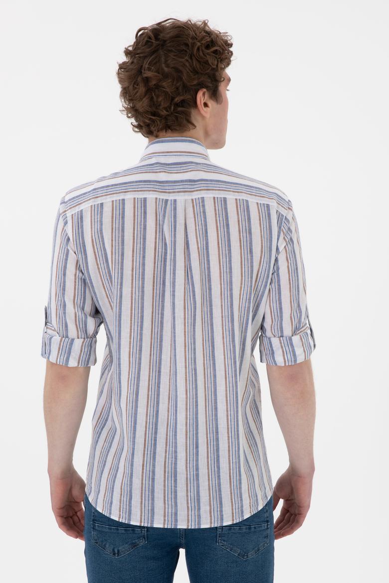 Erkek Vizon Uzun Kollu Gömlek - 50300169009