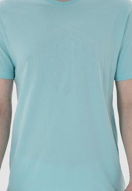 Erkek Regular Fit Bisiklet Yaka Aqua Tişört - 50300382028