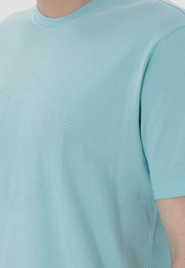 Erkek Regular Fit Bisiklet Yaka Aqua Tişört - 50300382028