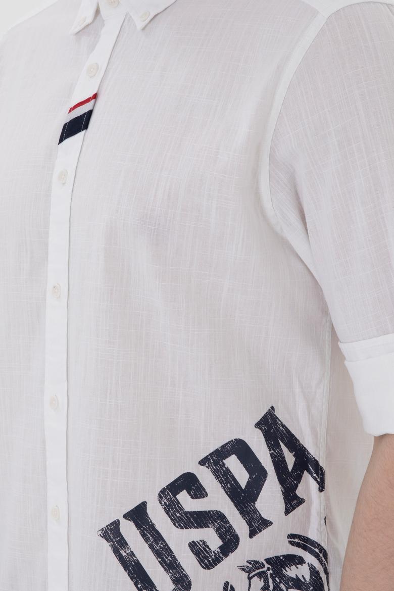 Erkek Beyaz Uzun Kollu Gömlek - 50299326009