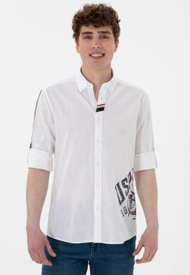 Erkek Beyaz Uzun Kollu Gömlek - 50299326009