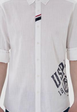 Erkek Beyaz Uzun Kollu Gömlek - 50299326009