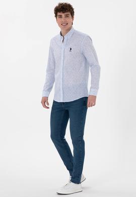 Erkek Mavi Uzun Kollu Gömlek - 50300571005