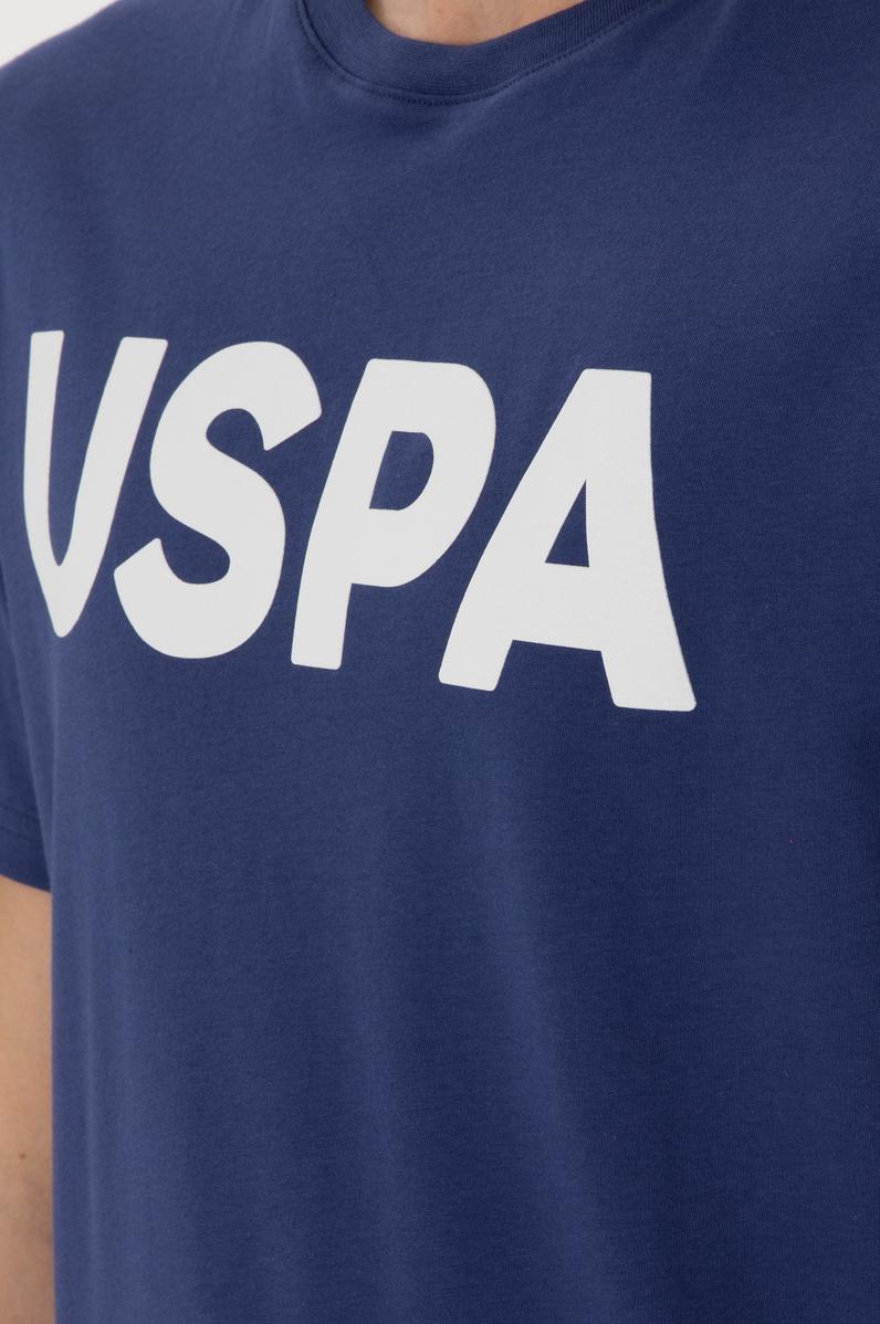 Erkek Regular Fit Bisiklet Yaka Açık Lacivert Basic Tişört