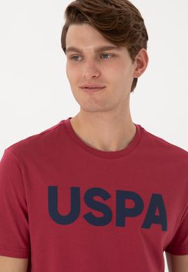 Erkek Regular Fit Bisiklet Yaka Vişne Basic Tişört - 50297988229