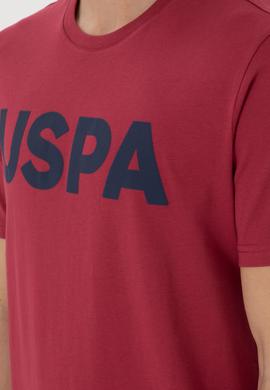 Erkek Regular Fit Bisiklet Yaka Vişne Basic Tişört - 50297988229