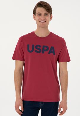 Erkek Regular Fit Bisiklet Yaka Vişne Basic Tişört - 50297988229