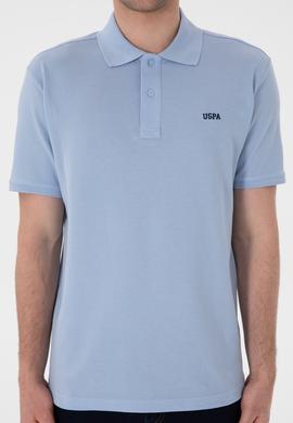 Erkek Regular Fit Polo Yaka Açık Mavi Basic Tişört - 50306007060