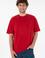Erkek Comfort Fit Bisiklet Yaka Kırmızı Tişört