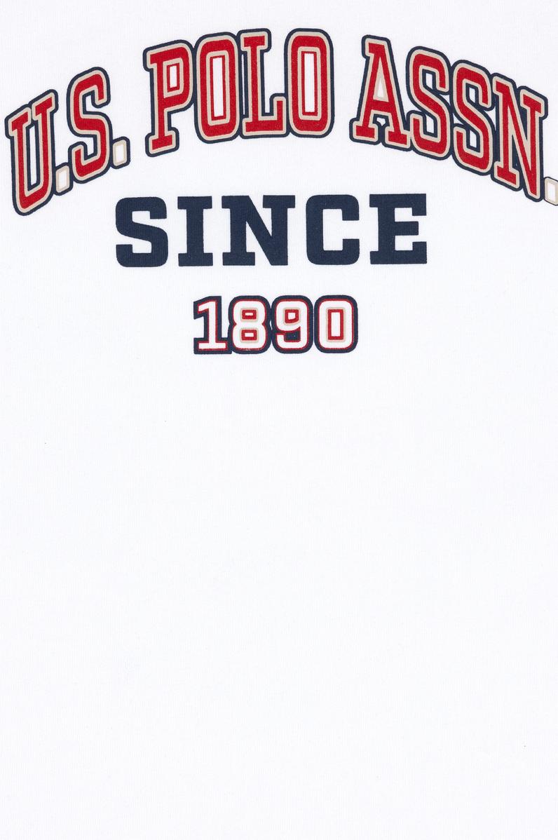 Erkek Çocuk Beyaz Bisiklet Yaka Tişört