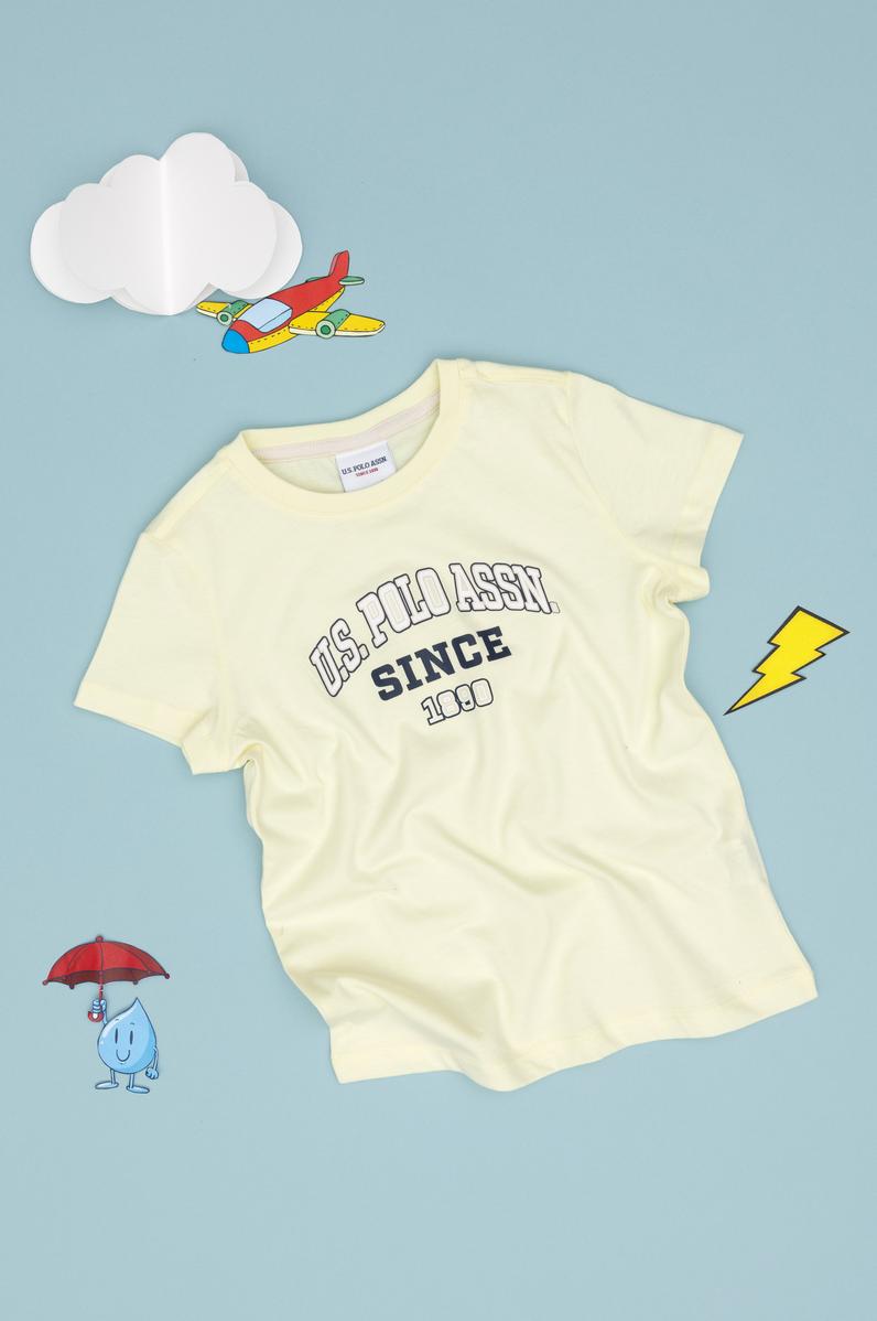 Erkek Çocuk Limon Bisiklet Yaka Tişört