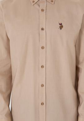 Erkek Camel Uzun Kollu Basic Gömlek - 50297981090