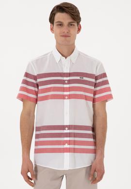 Erkek Kırmızı Kısa Kollu Gömlek - 50282874013