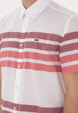 Erkek Kırmızı Kısa Kollu Gömlek - 50282874013