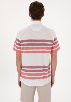 Erkek Kırmızı Kısa Kollu Gömlek - 50282874013