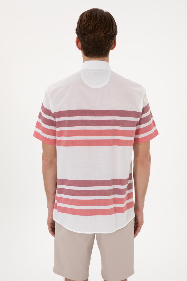 Erkek Kırmızı Kısa Kollu Gömlek - 50282874013