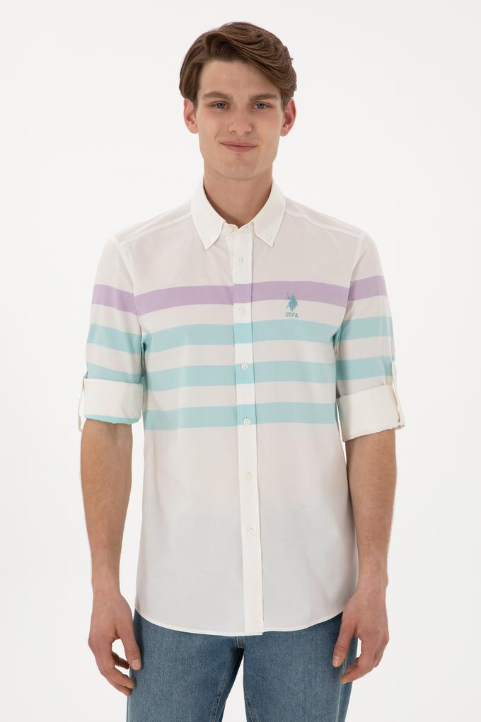 Erkek Mint Uzun Kollu Gömlek