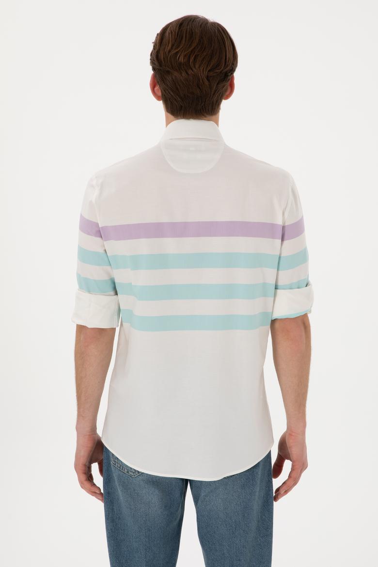 Erkek Mint Uzun Kollu Gömlek - 50283786010