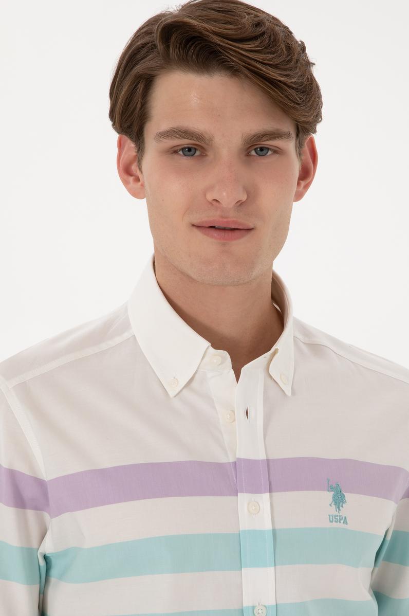 Erkek Mint Uzun Kollu Gömlek