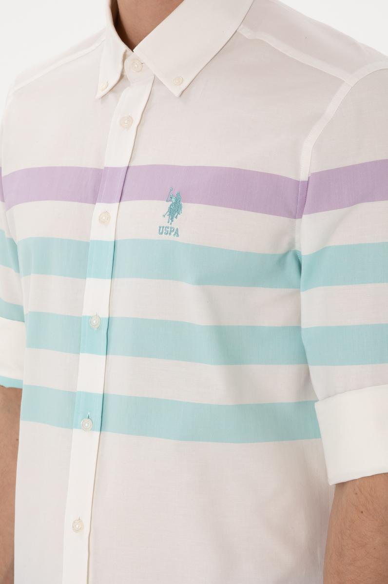 Erkek Mint Uzun Kollu Gömlek